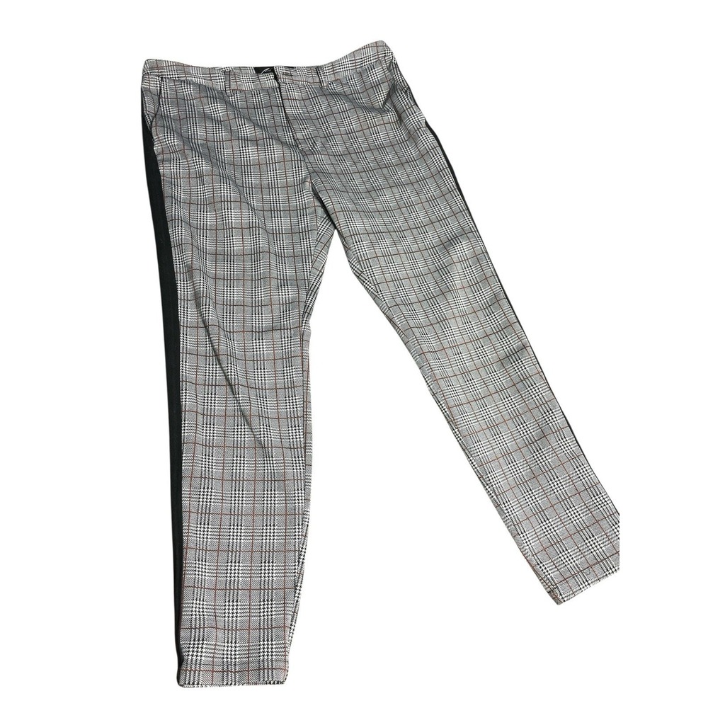 Mauvais Men's Pants Plaid Black Side Stripe 32/26 Preppy Straight‎